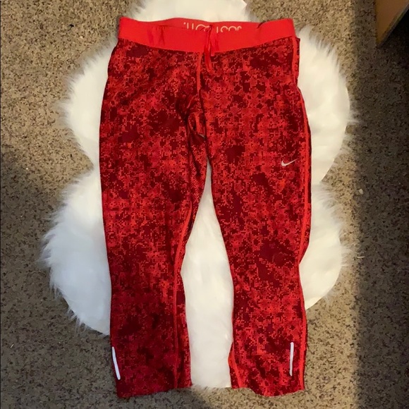 Nike Pants - Red Nike Legging Capri